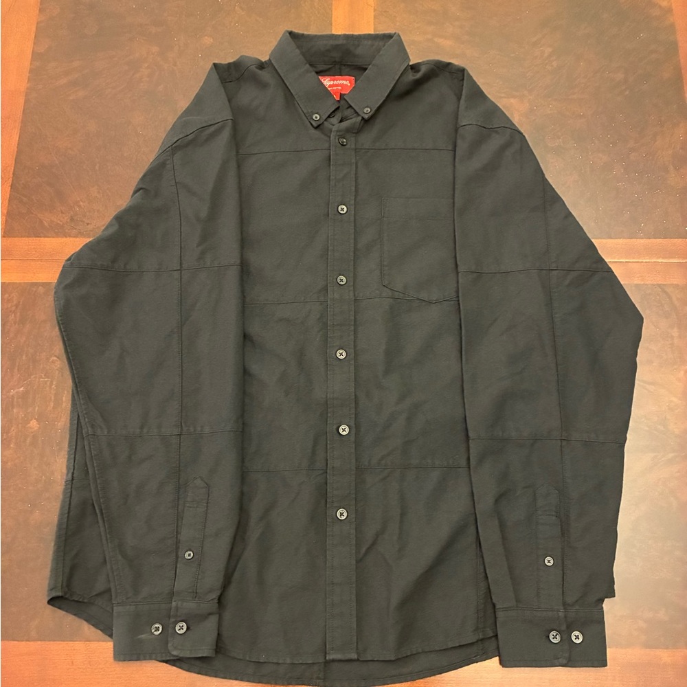 Supreme Patchwork Oxford Button Up Shirt Authentic